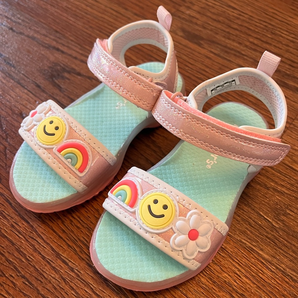 Carters light up sandals - 7t